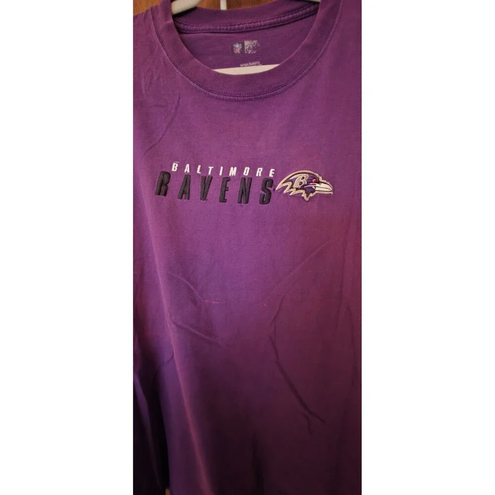 Baltimore Ravens T-Shirt Men’s [Size] Purple Embroidered Logo NFL VF Imagewear